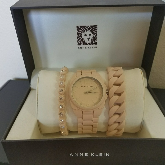 Watch and bracelet set, light pink - Picture 2 of 2